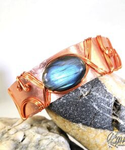 Bracelet Mahtan - cuivre et labradorite – Image 4