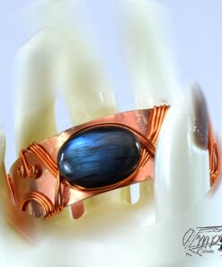 Bracelet Mahtan - cuivre et labradorite – Image 3
