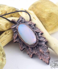Pendentif Duilleag - cuivre et opalite – Image 2