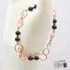 bracelet dichael en cuivre et grenat
