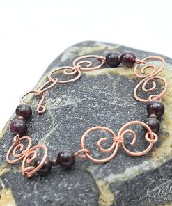 Bracelet Dichael - cuivre et grenat – Image 4