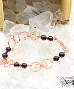 Bracelet Dichael - cuivre et grenat – Image 3