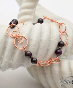 Bracelet Dichael - cuivre et grenat – Image 2