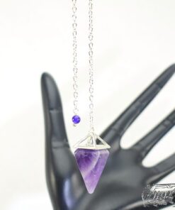 pendule pyramide en améthyste