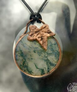 Pendentif Haley - agate mousse et cuivre – Image 6