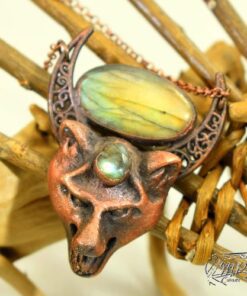 Pendentif Lucian - cuivre et labradorite – Image 6