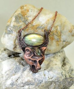Pendentif Lucian - cuivre et labradorite – Image 3