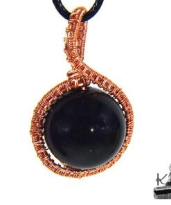 Pendentif Berjael - obsidienne wire wrapped – Image 6