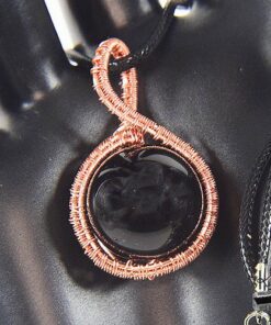Pendentif Berjael - obsidienne wire wrapped – Image 5
