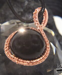 Pendentif Berjael - obsidienne wire wrapped – Image 3