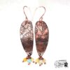 boucles d'oreille kollae cuivre et amazonite