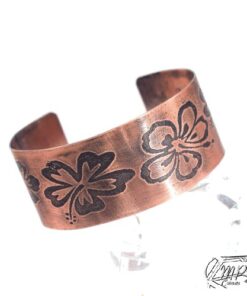 Bracelet Manchette Abéba - cuivre gravé – Image 7
