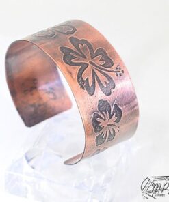 Bracelet Manchette Abéba - cuivre gravé – Image 6
