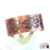 bracelet manchette abéba en cuivre gravé