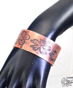 Bracelet Manchette Abéba - cuivre gravé – Image 4