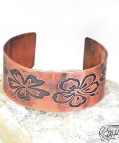 Bracelet Manchette Abéba - cuivre gravé – Image 3