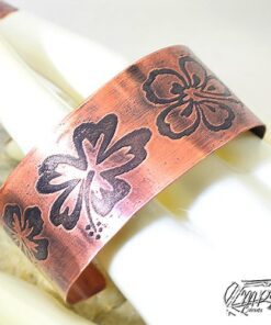 Bracelet Manchette Abéba - cuivre gravé – Image 2