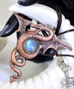 Pendentif Wagyl - dragon et labradorite – Image 3