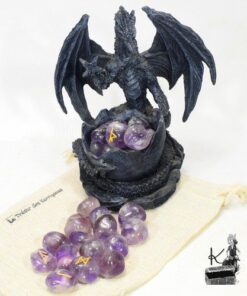 runes futhark en améthyste