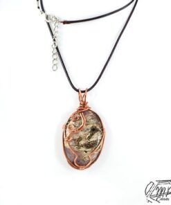 Pendentif Cleon - charoite cuivre wire wrapped – Image 5
