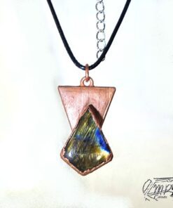 Pendentif Jeyne - cuivre et labradorite – Image 7