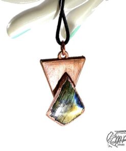 Pendentif Jeyne - cuivre et labradorite – Image 6