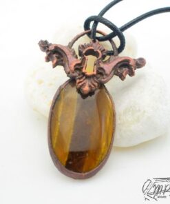 pendentif thandie avec oeil de tigre