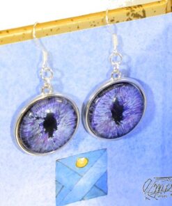 Réservées : Boucles d'oreille Fuchur - oeil de dragon – Image 2