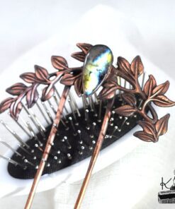 fourche à cheveux tybie avec labradorite