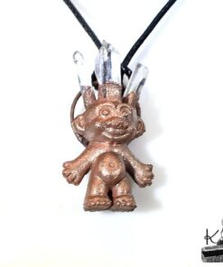 pendentif gillou avec diamants d'herkimer