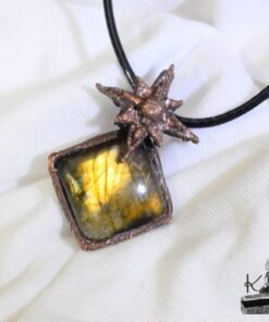 Pendentif Annael - cuivre et labradorite – Image 2