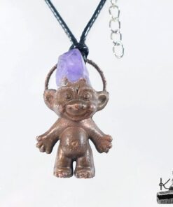 pendentif troll dragol avec améthyste