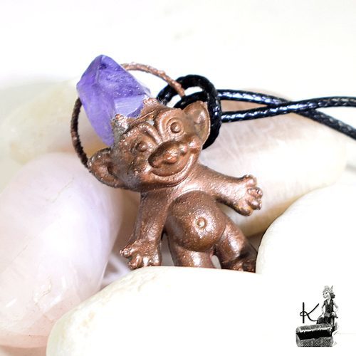 Pendentif "troll" Dragol - améthyste – Image 2