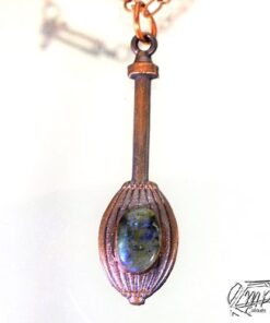 Pendentif Junon - cuivre et labradorite – Image 6