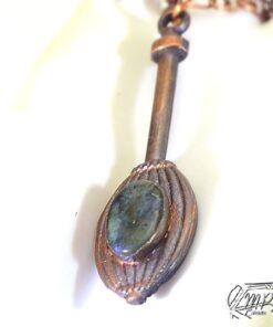 Pendentif Junon - cuivre et labradorite – Image 5