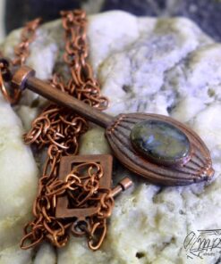 Pendentif Junon - cuivre et labradorite – Image 3