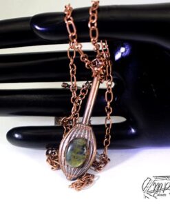 Pendentif Junon - cuivre et labradorite – Image 2