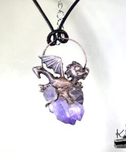 pendentif loschy dragouet et amethyste