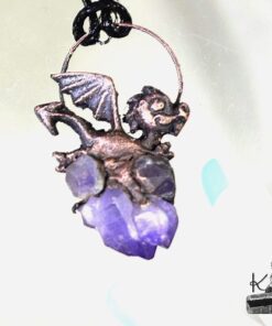 Pendentif Loschy - dragounet sur améthyste – Image 7