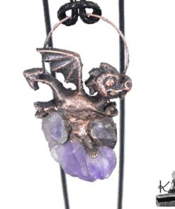 Pendentif Loschy - dragounet sur améthyste – Image 5