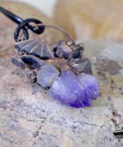 Pendentif Loschy - dragounet sur améthyste – Image 3