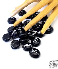 Alternative view of Sac en Jute avec set de Runes Futhark