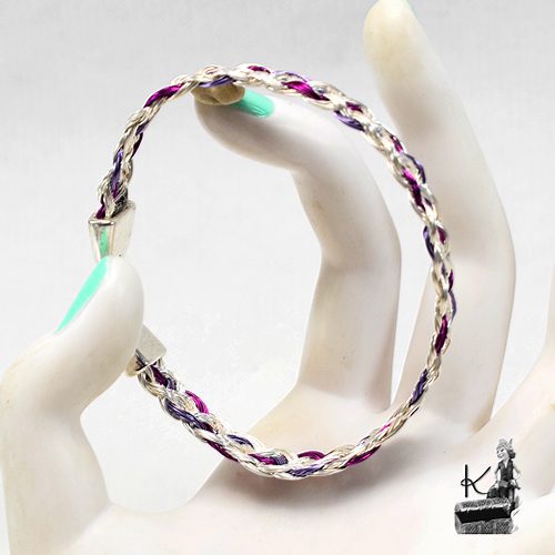 Réservé : Bracelet tressé Harvon - en cuivre plaqué et coloré – Image 6
