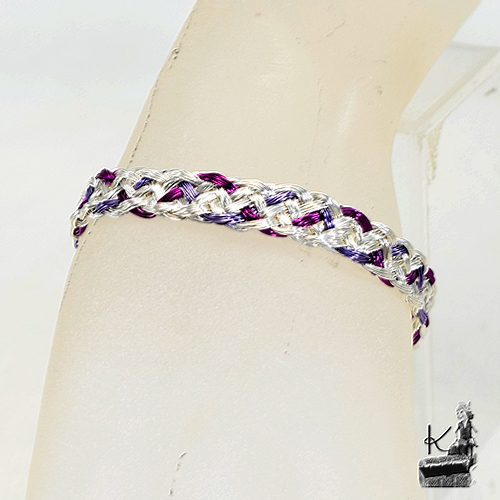 Réservé : Bracelet tressé Harvon - en cuivre plaqué et coloré – Image 3