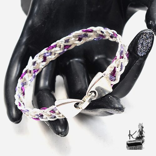Réservé : Bracelet tressé Harvon - en cuivre plaqué et coloré – Image 2