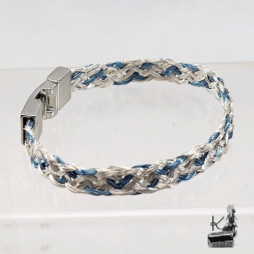 bracelet eyvor en metal tressé