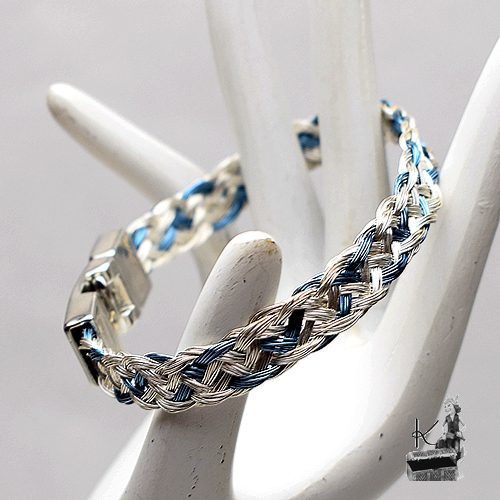 Bracelet tressé Eyvor - en cuivre plaqué et coloré – Image 3