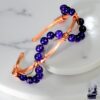 Bracelet jonc Alara en cuivre et charoite
