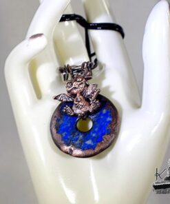 Pendentif Glasfeu - dragounet et lapis lazuli – Image 6
