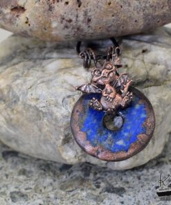 Pendentif Glasfeu - dragounet et lapis lazuli – Image 3